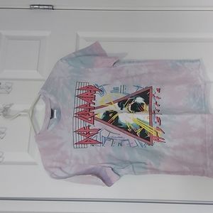 Def Leppard Hysteria tie dyed tshirt